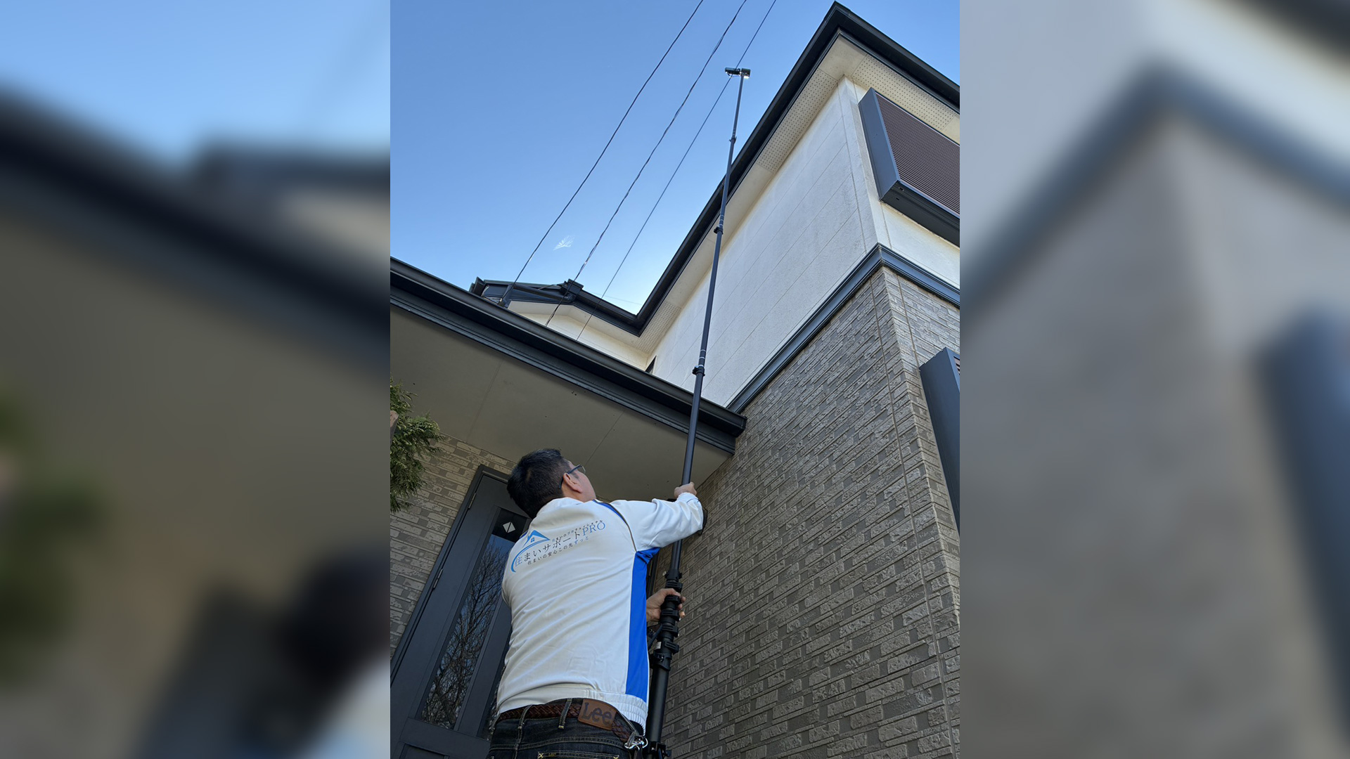 高所撮影用ポールによるカメラ撮影