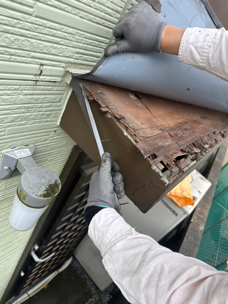 庇張り替え工事